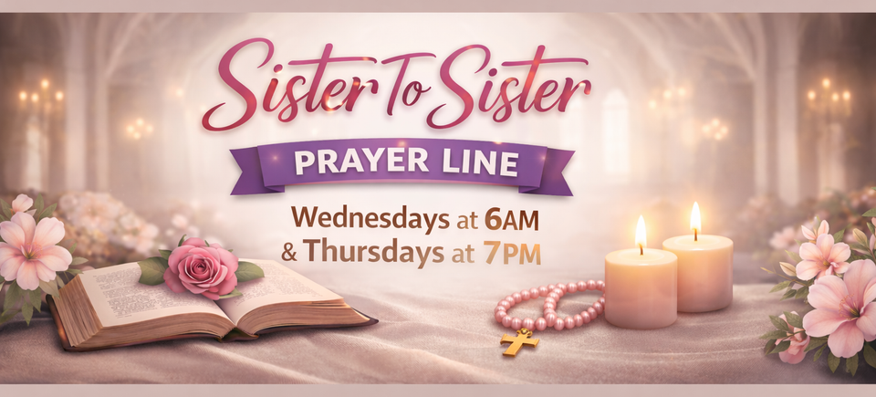 Sister to sister prayer line banner pic