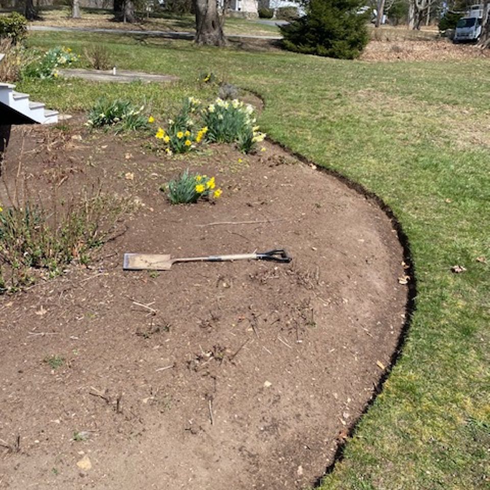 Sullivan mulch backyard before 2