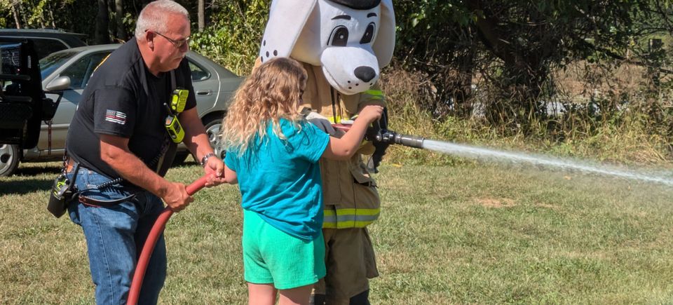 Sparky fights fire scaled