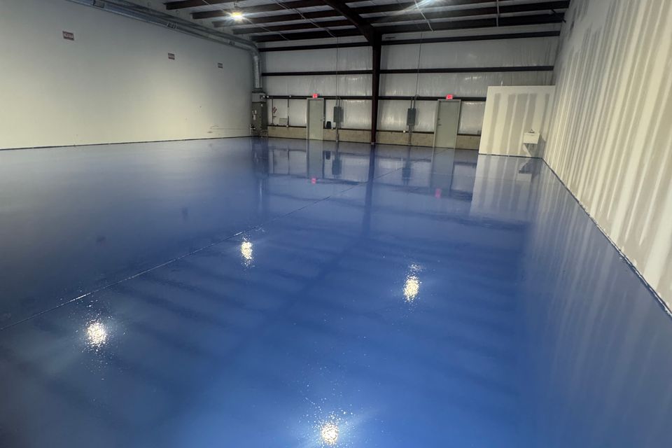 Gorilla blue warehouse flooring