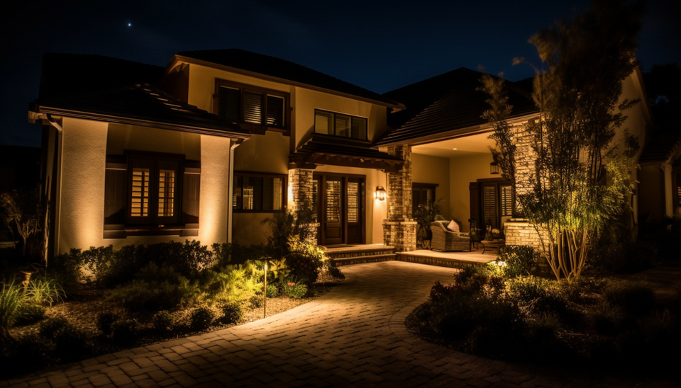Morning byrds landscape lighting