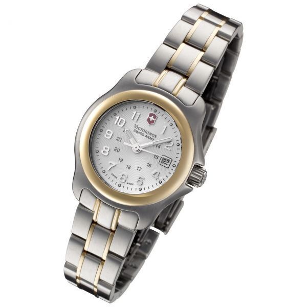 Swiss army womens tan 10 atm high grade water resistant stainless steel quartz scratch wrist watch 241216 1  1