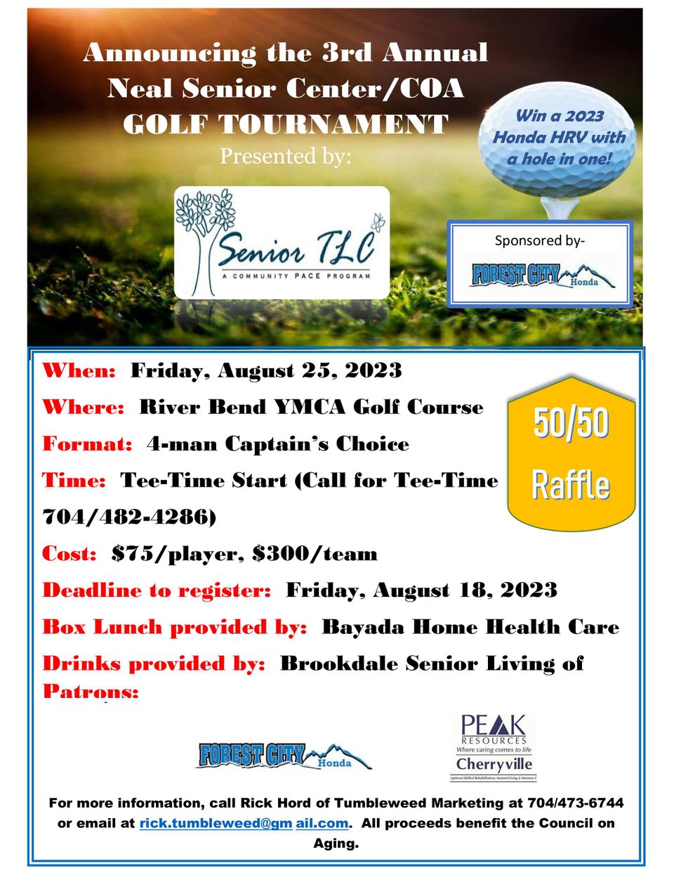 Poster golf tournament updated with honda
