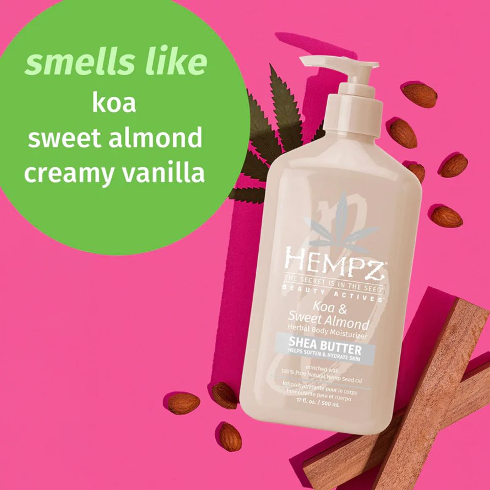 Koa   sweet almond hempz