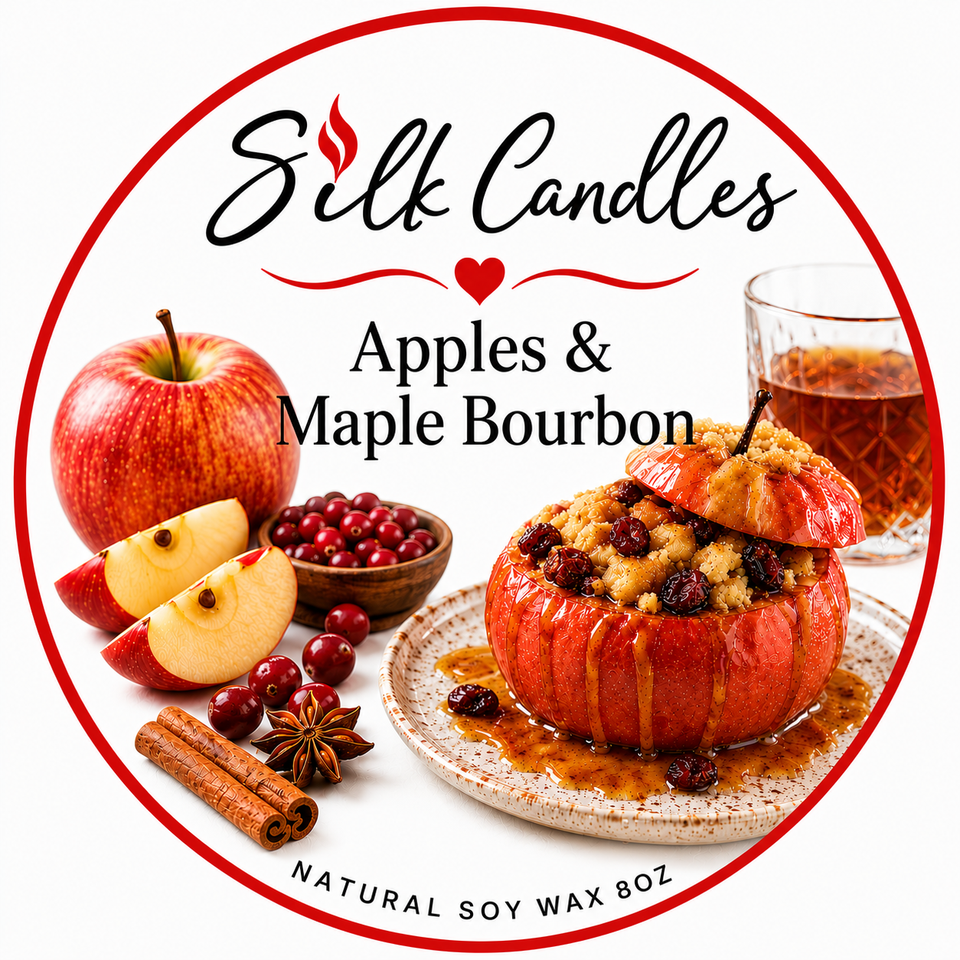 Apples   maple bourbon color label