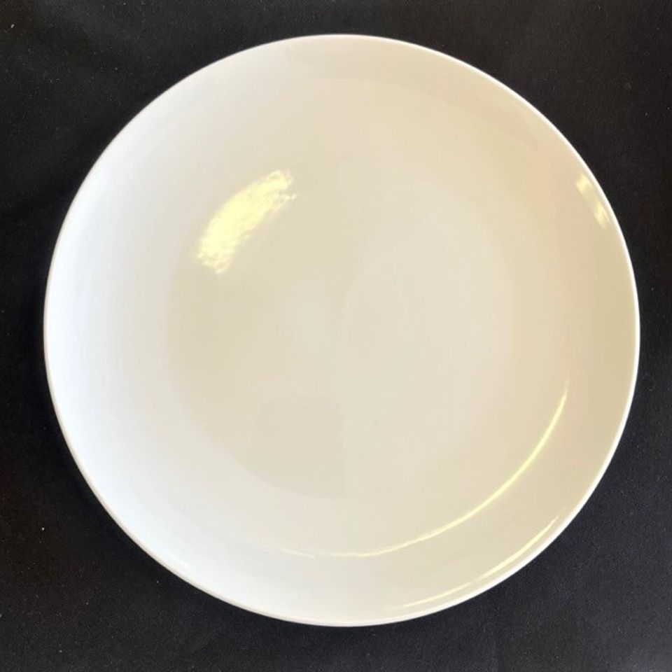 Solid white plate