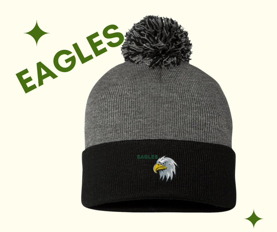 Eagles chiefs pom pom beanies   3