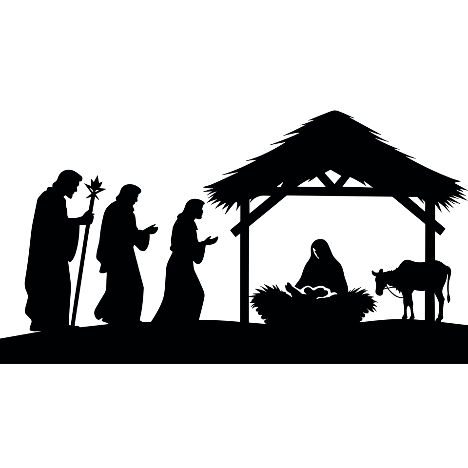 Seasons   christmas   nativity bw53