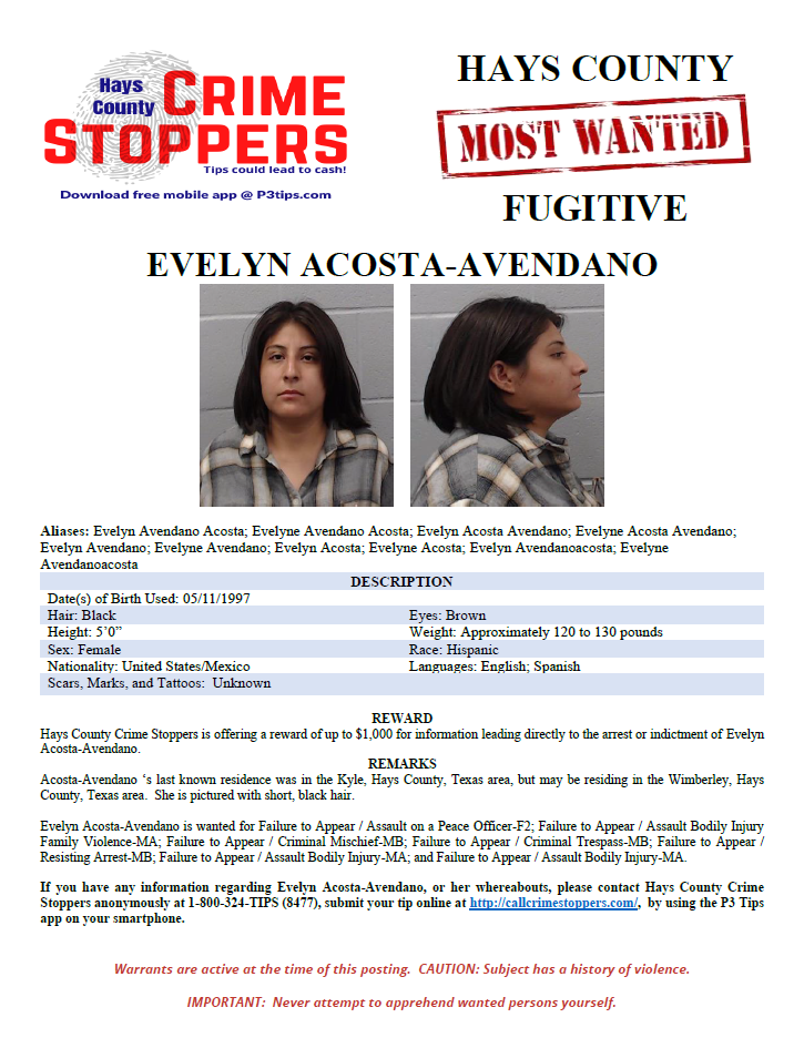 Acosta avendano most wanted poster