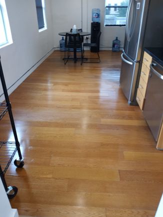 Office floor that's polished