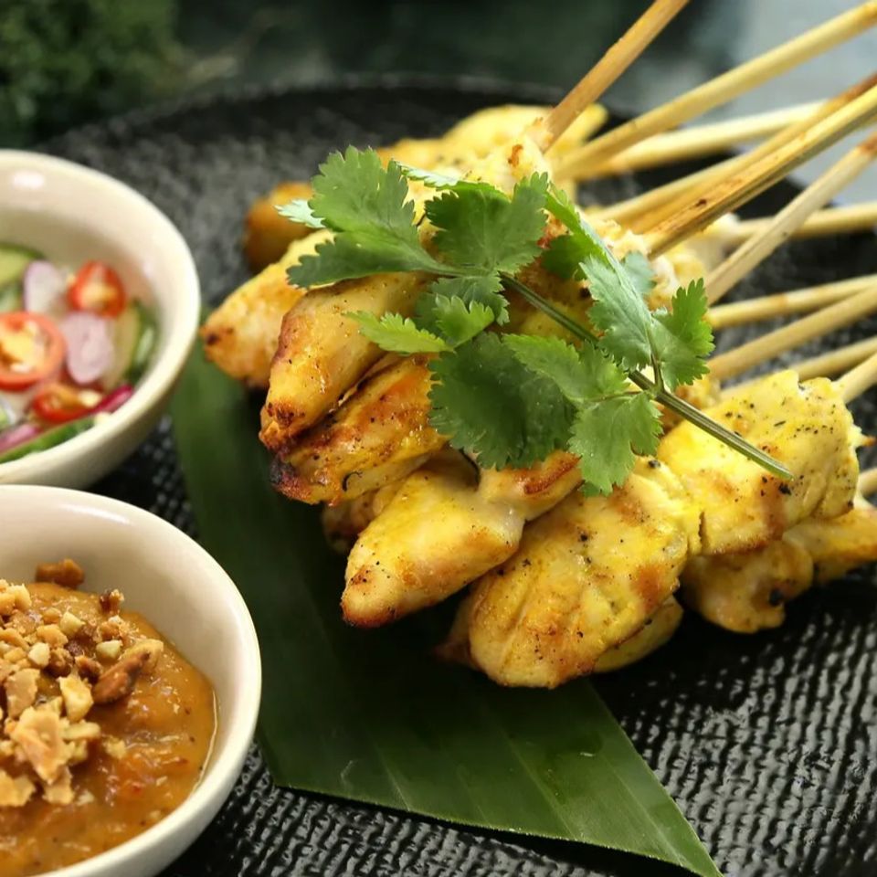 Thai Chicken Satay at Thai American Bistro in Sugar Land, Tx
