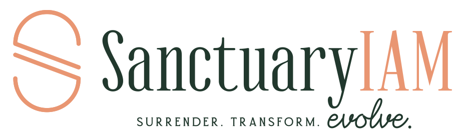 Sanctuaryiam horizontal logo with tagline medium