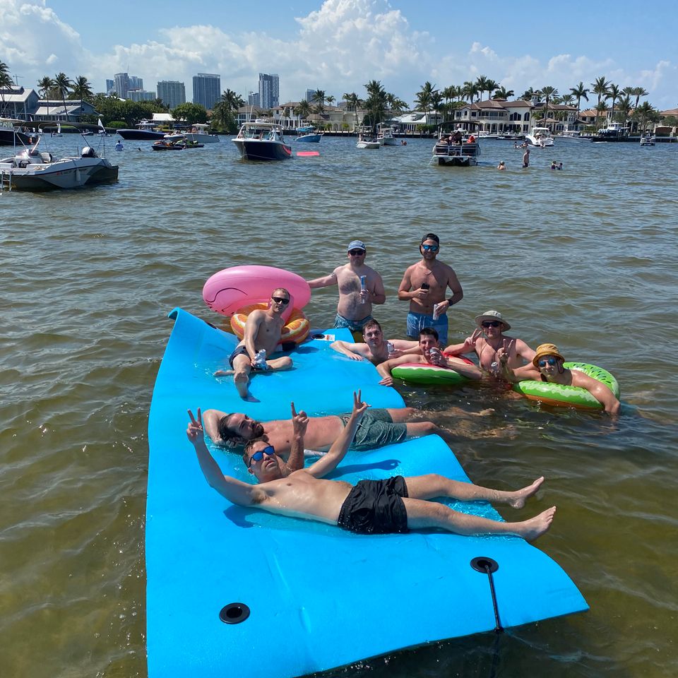 Bachelor party mat float