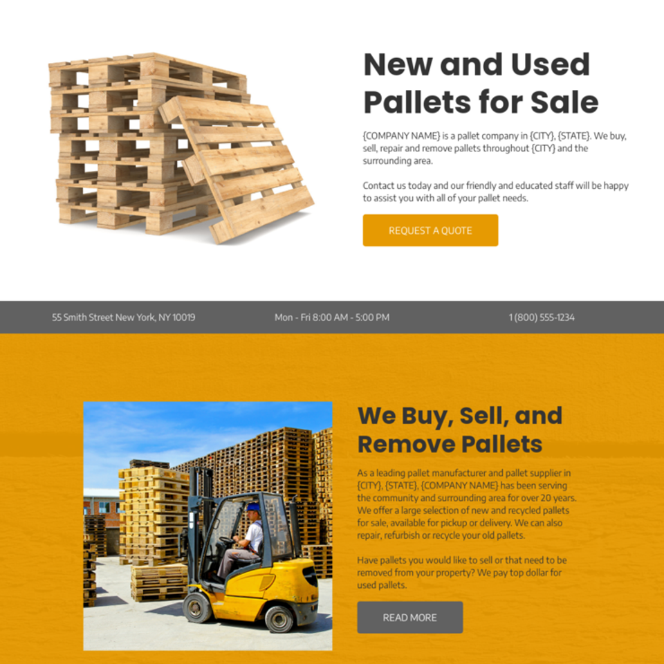 Pallet supplier