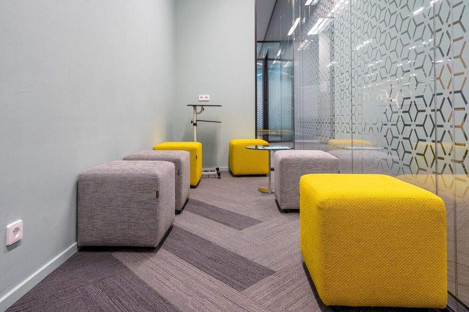 Corner open office space with modern interior design 181624 17688
