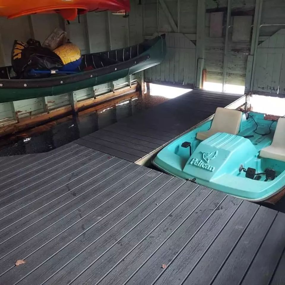Custom dock deck build