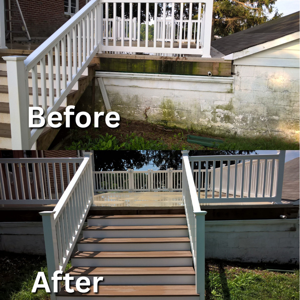 deck steps cleaning 
