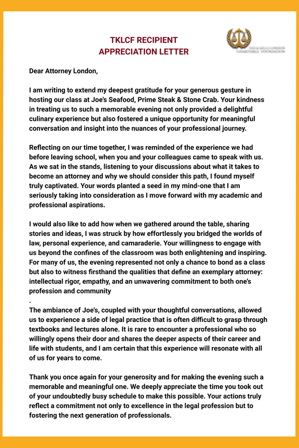 Tklcf appreciation letter 4
