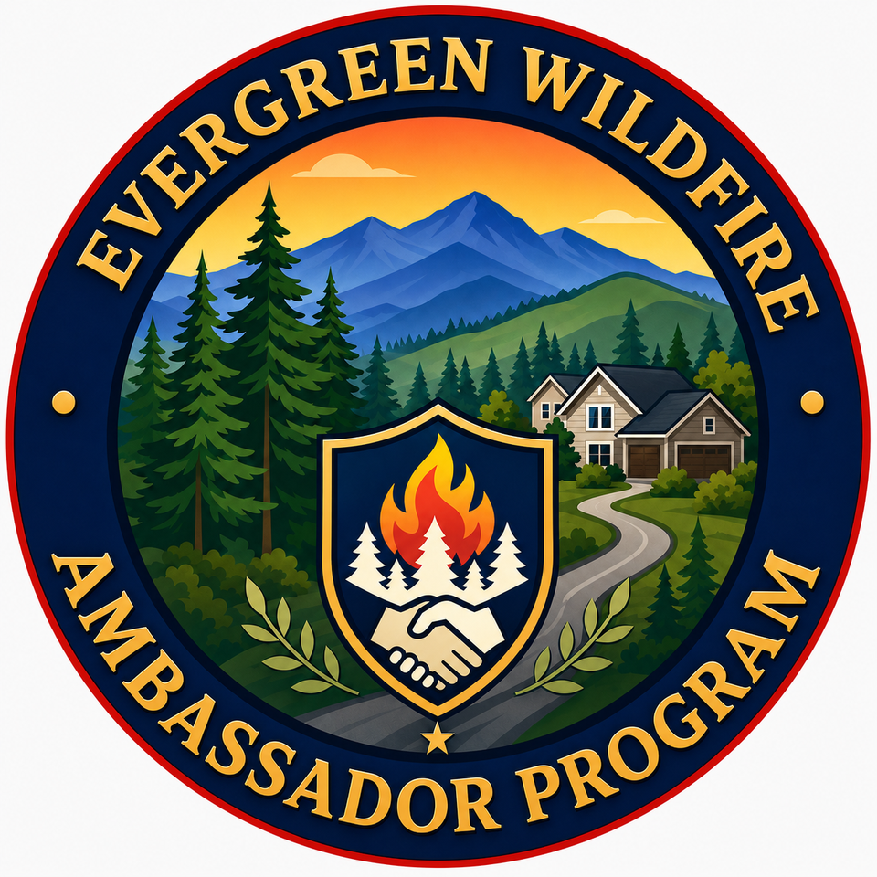 Evergreen Wildfire Ambassador Program logo