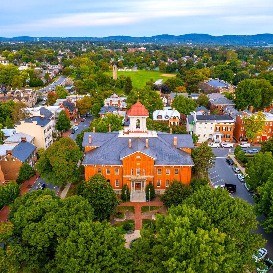 Frederick city hall aerial