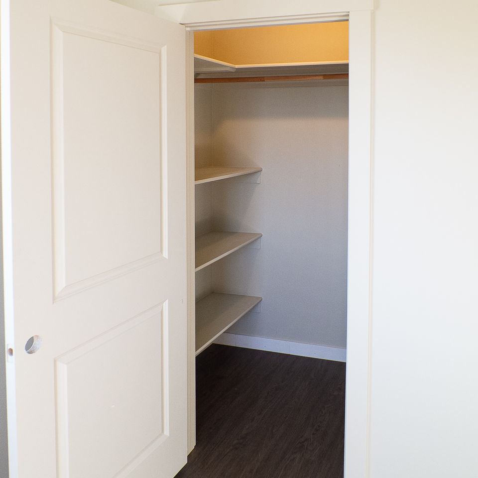 Corner   primary bedroom closet nampa id apartment