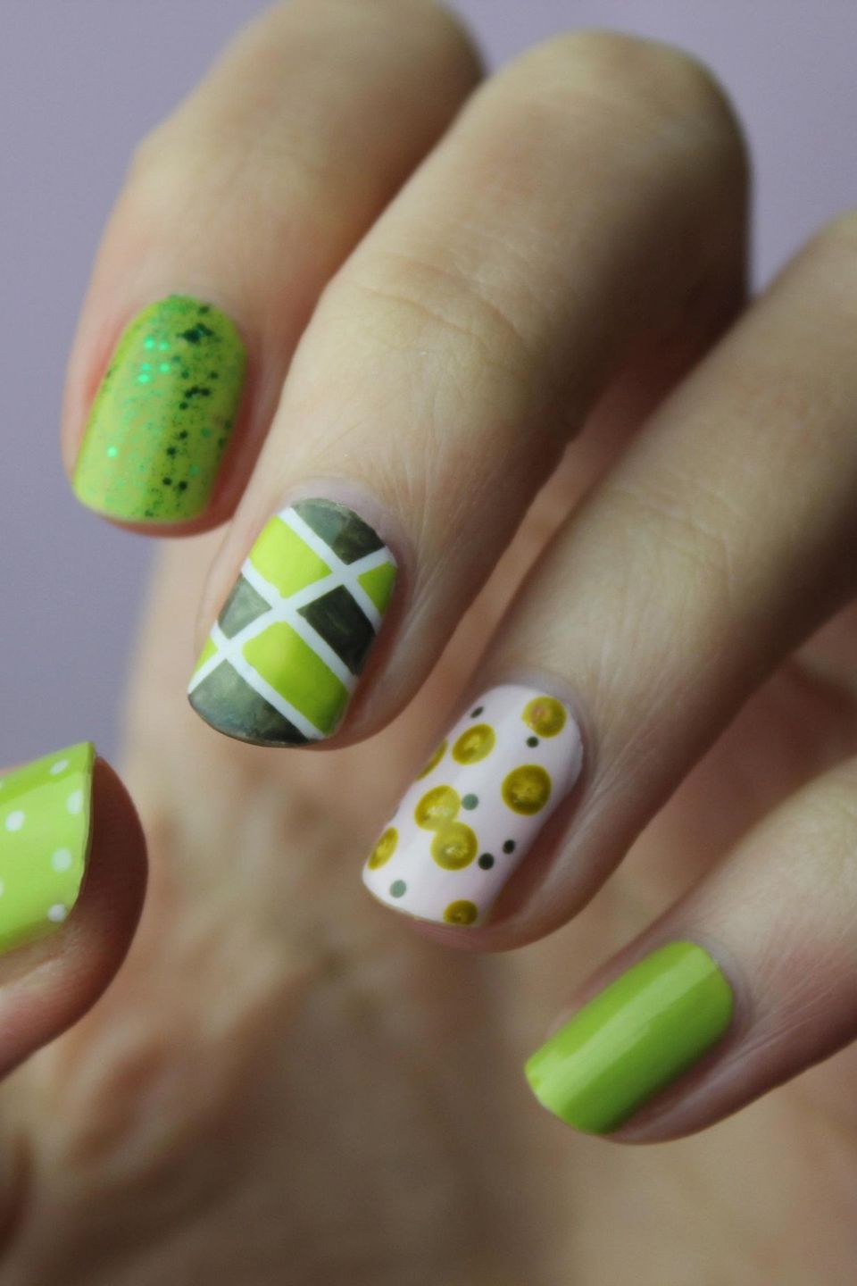 Nail technician student performing manicure in training salon