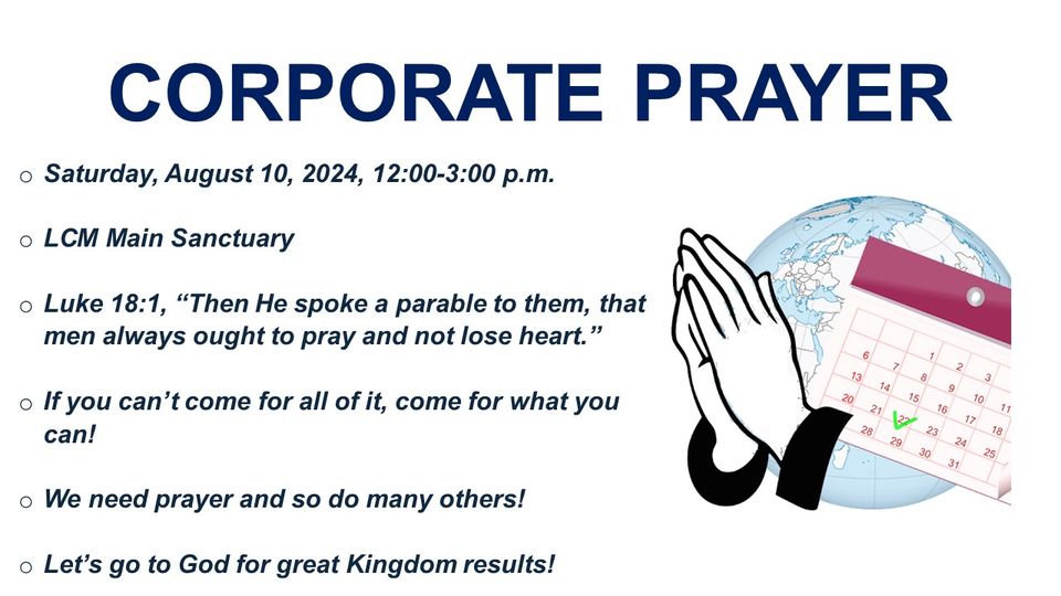 Corporate prayer