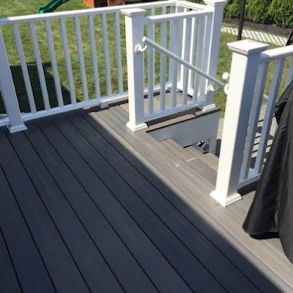 Deck work with stairs, done by Taurus Contracting of Suffolk County, NY