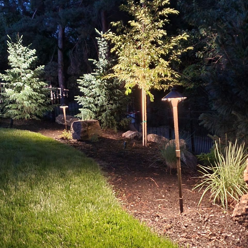 Creative home exterior lighting in boise id