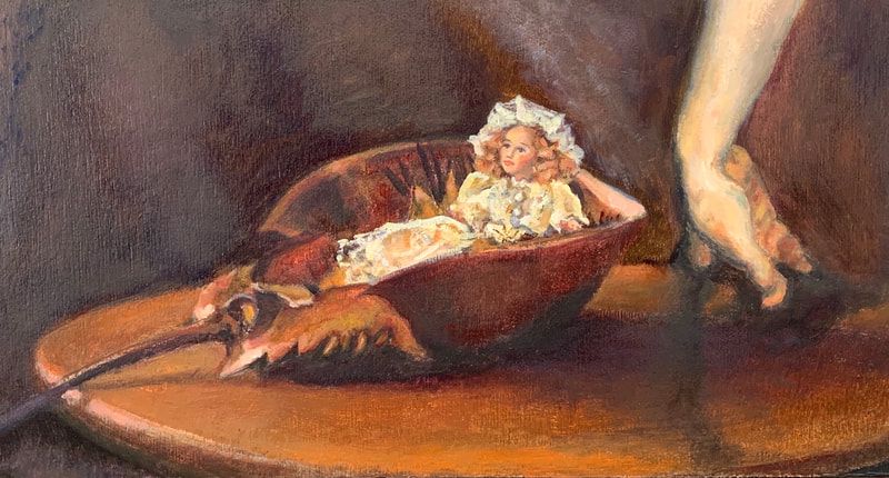 Moore devi anne madam x inner child oil on pannel 6 5 x 12 25