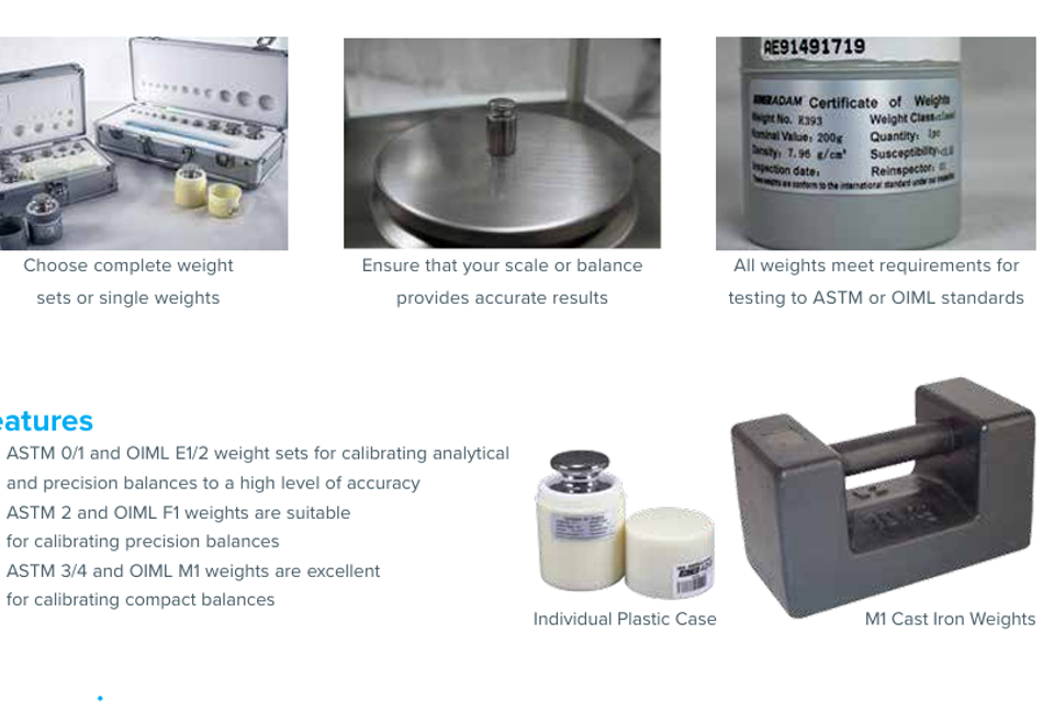 Calibration weights 3
