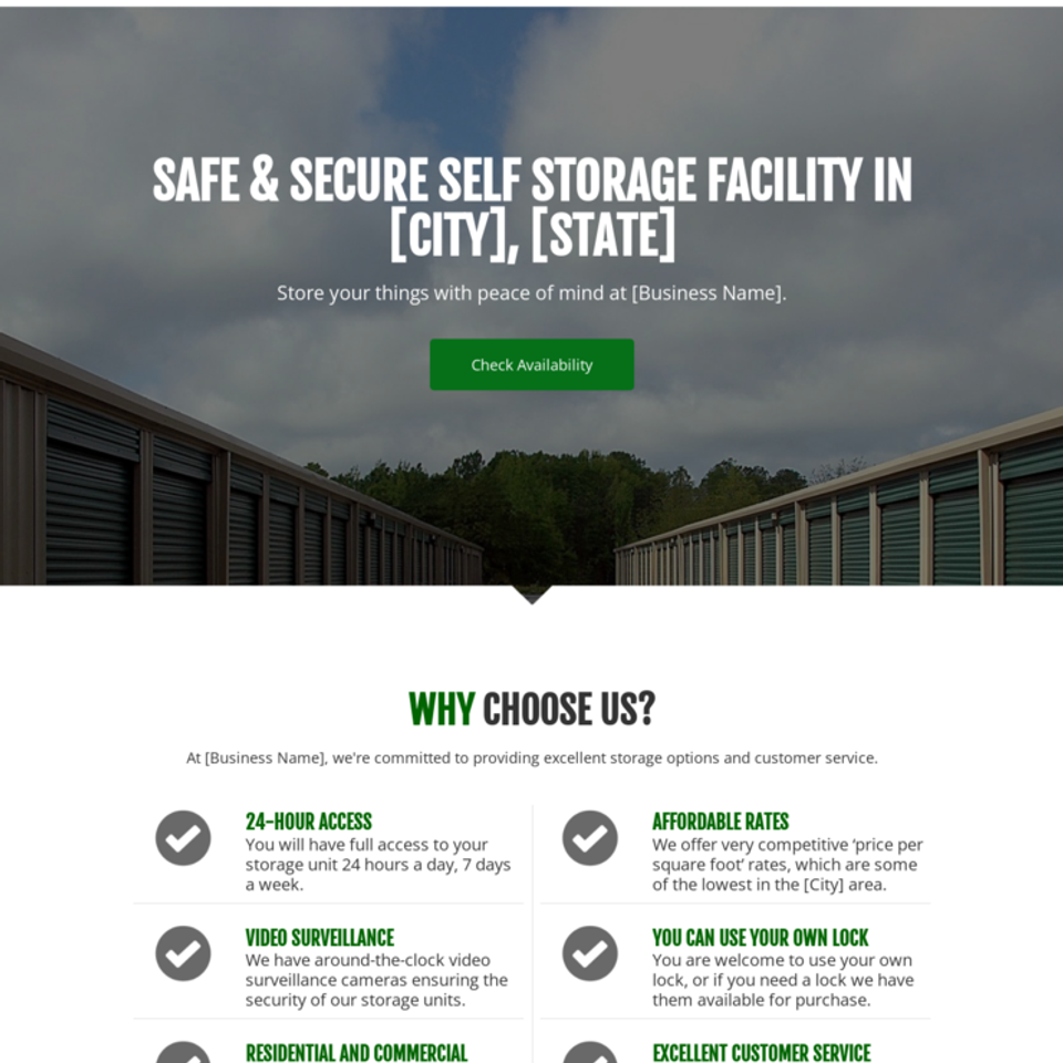 Storage facility
