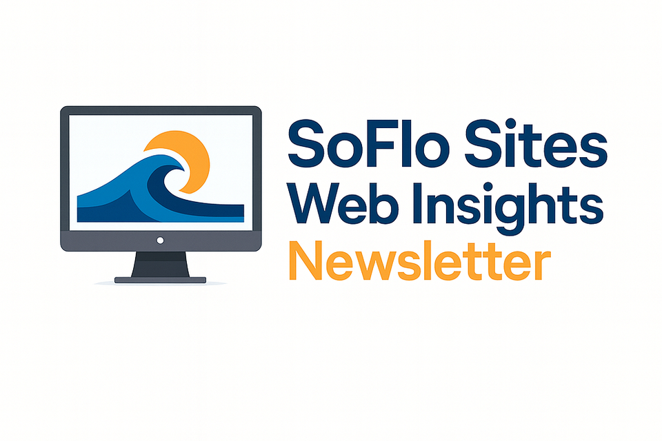 Soflo sites web insights newsletter cover design