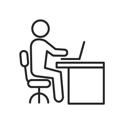 Skills development services icon employment black