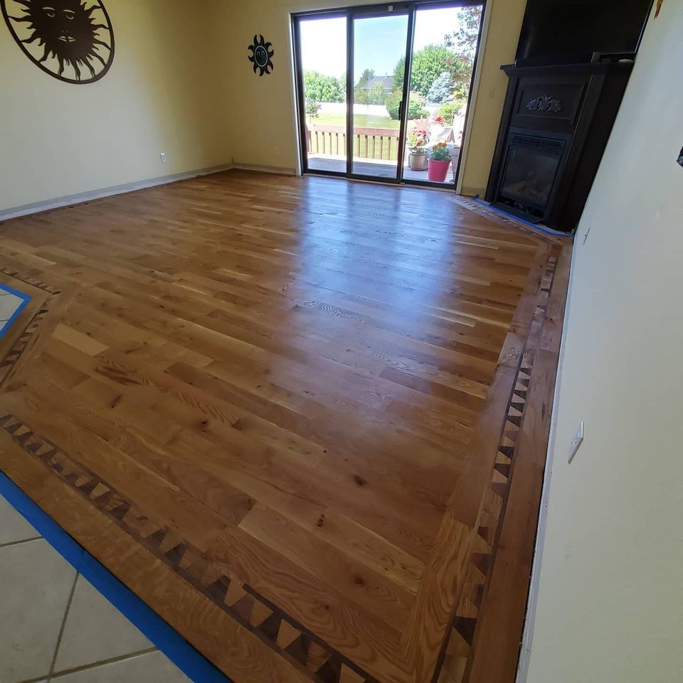 Hardwood pattern floor in boise id