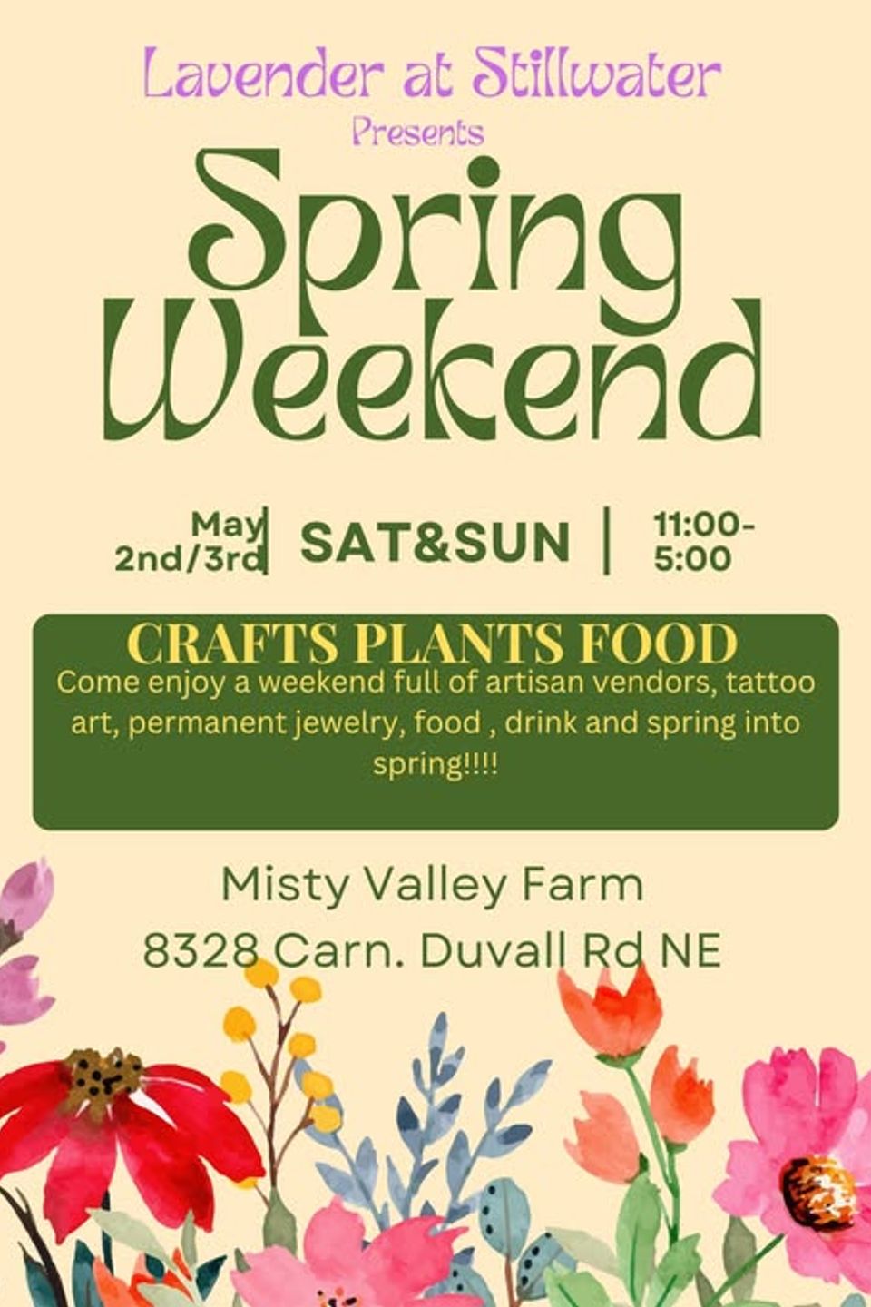 Lavenderatstillwaterspringweekend