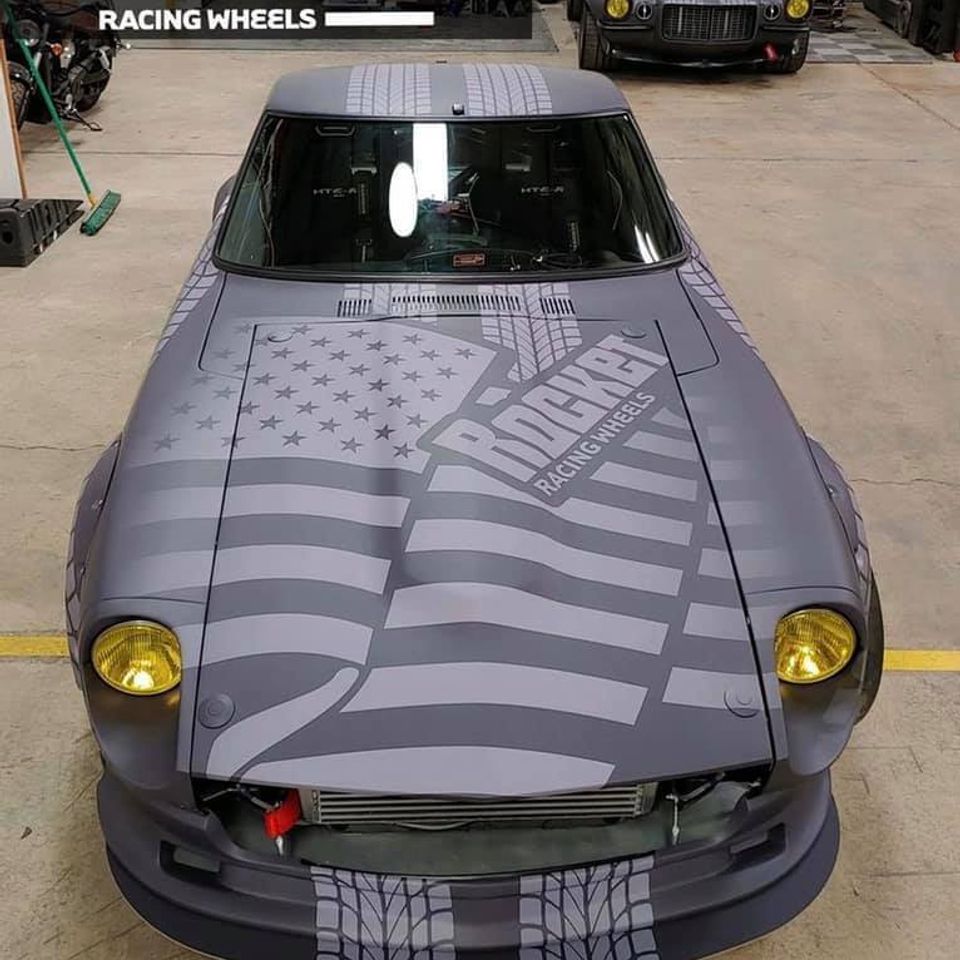 Rocket racing wheel wrap