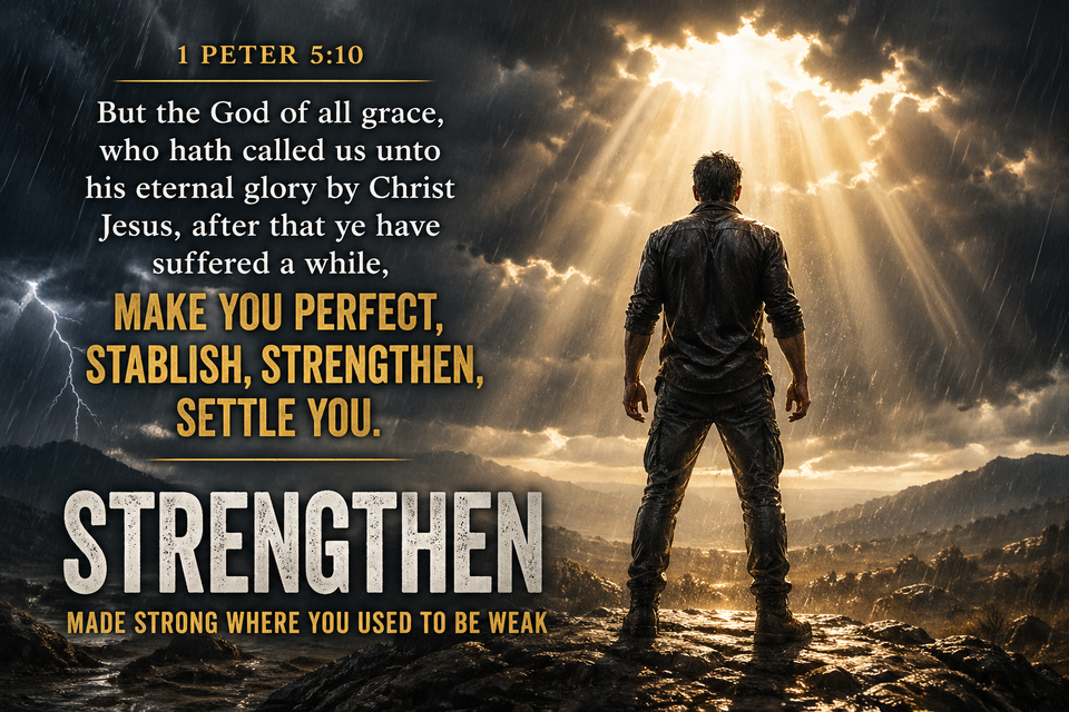 A dramatic cinematic religious poster banner scen