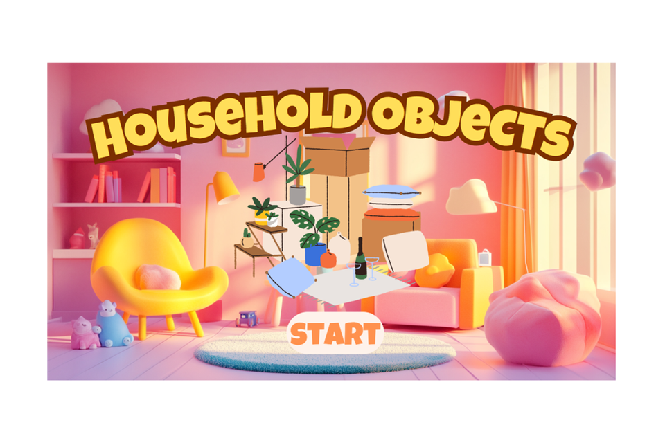 Household objects   kids interactive quiz game