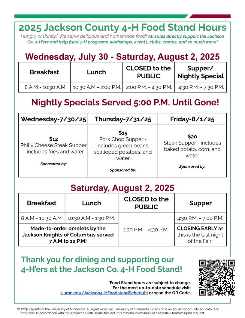 Jackson co. 4 h food stand hours and menu   updated 5 19 2025 (1)