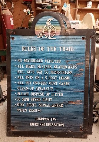 Old trail sign