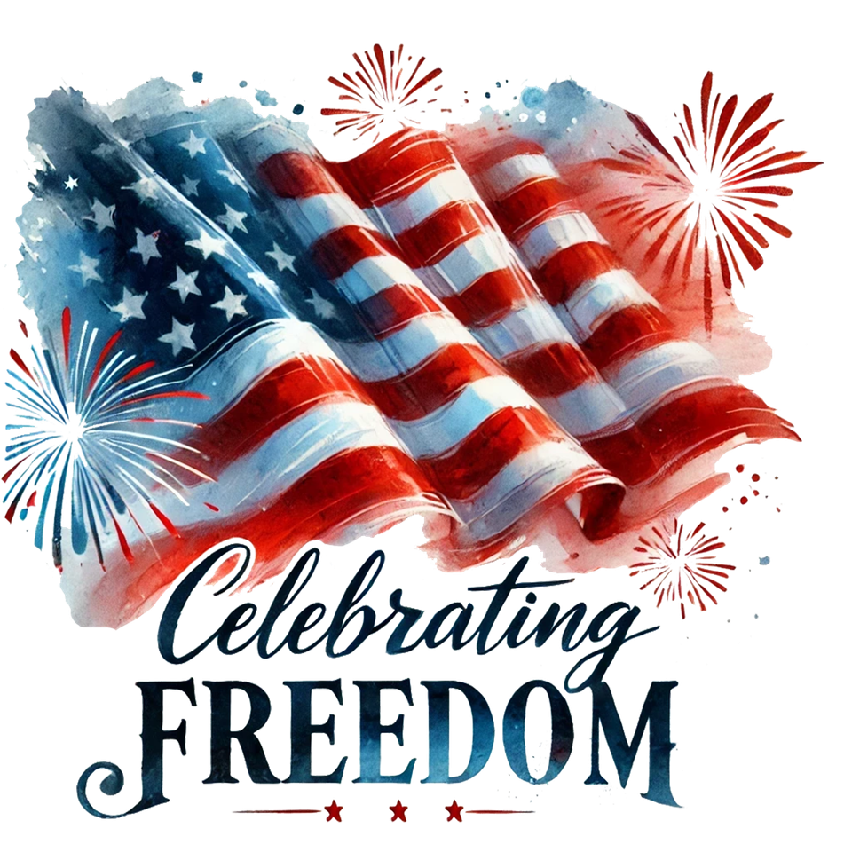 Patriotic   celebrating freedom