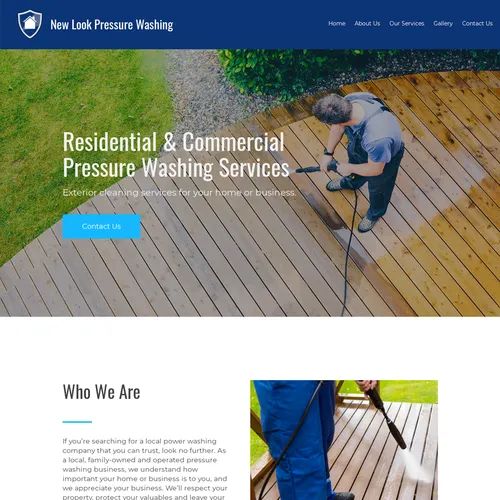 Pressure washing