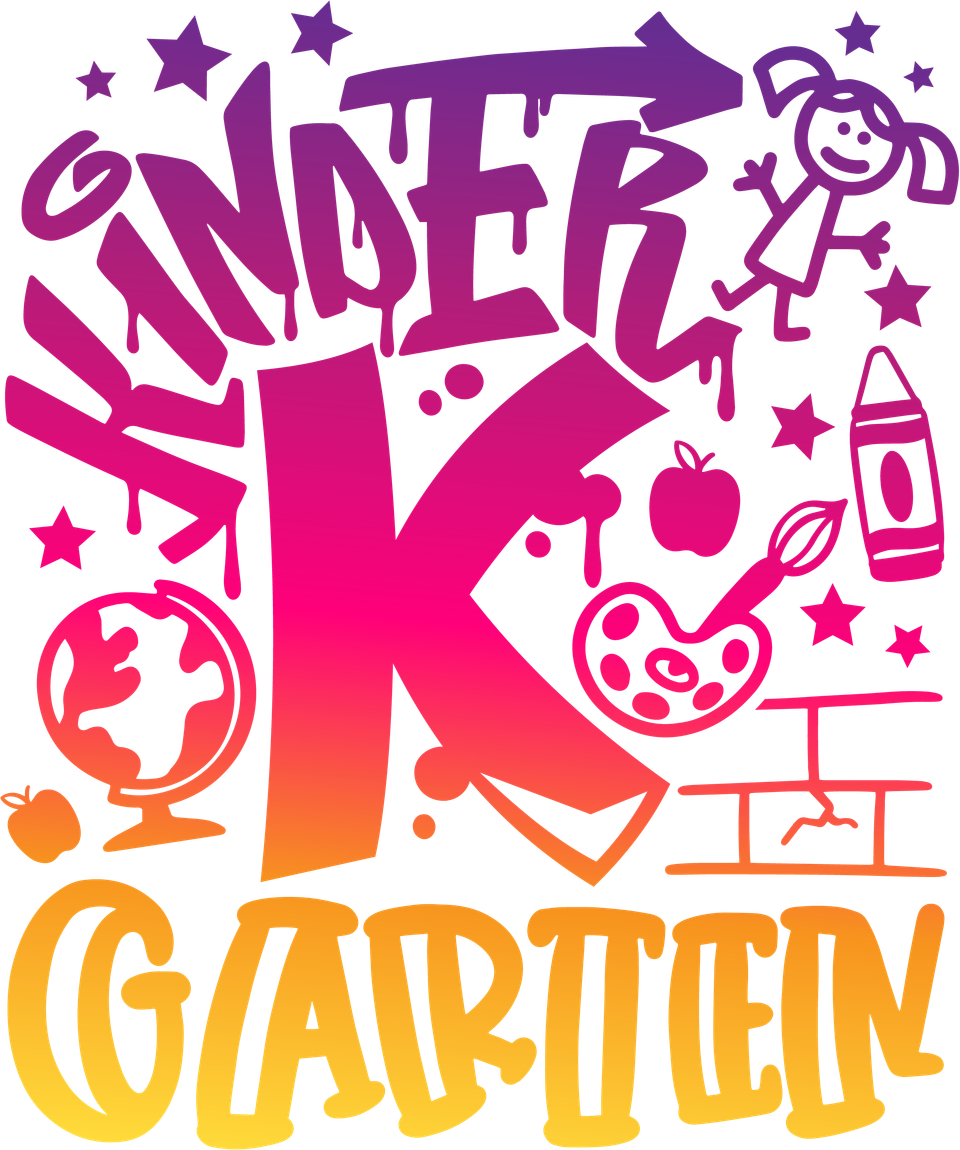 School   kindergarten girl color