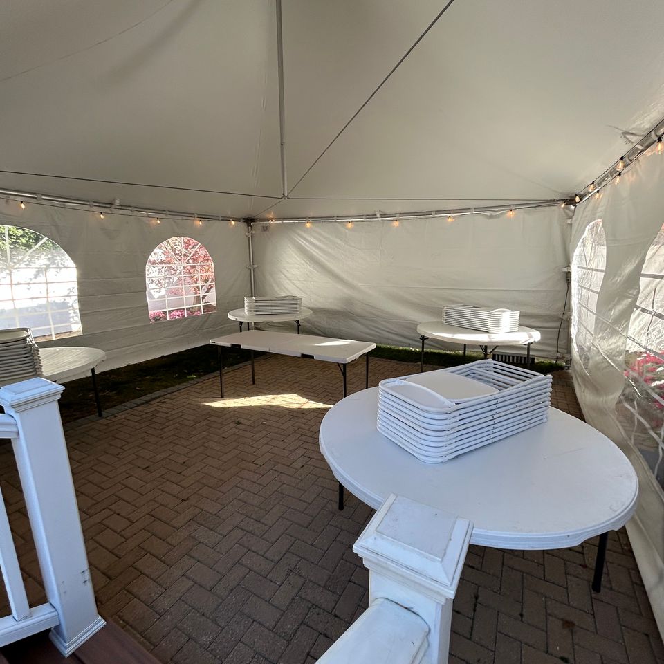 High peak tent side walls (cathedral   solid white)