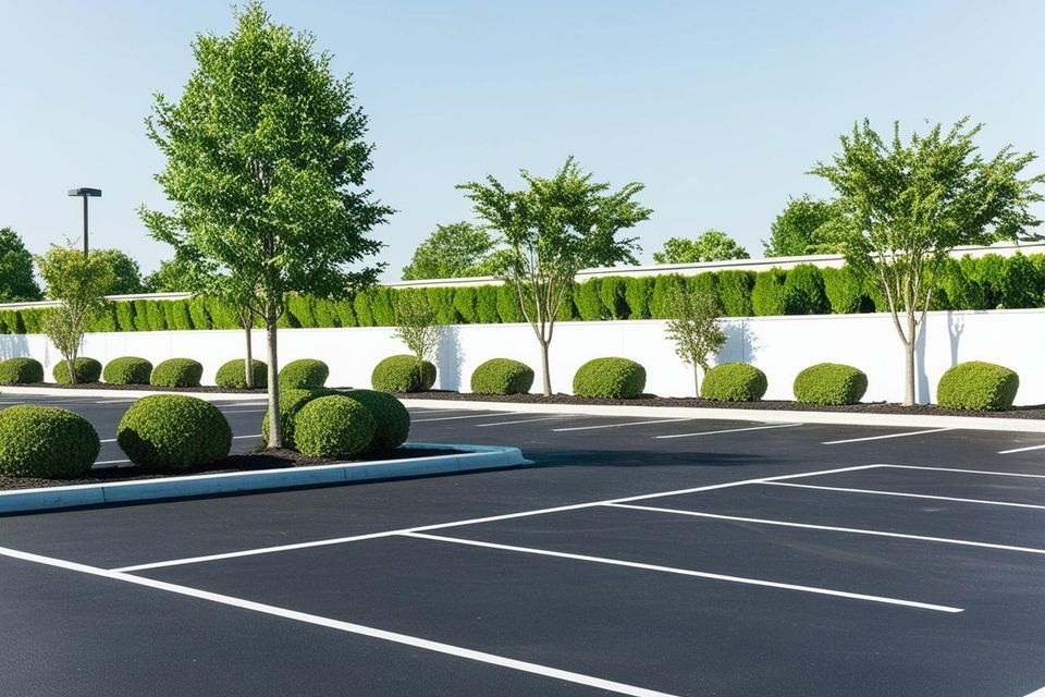 New Parking Lot Striping