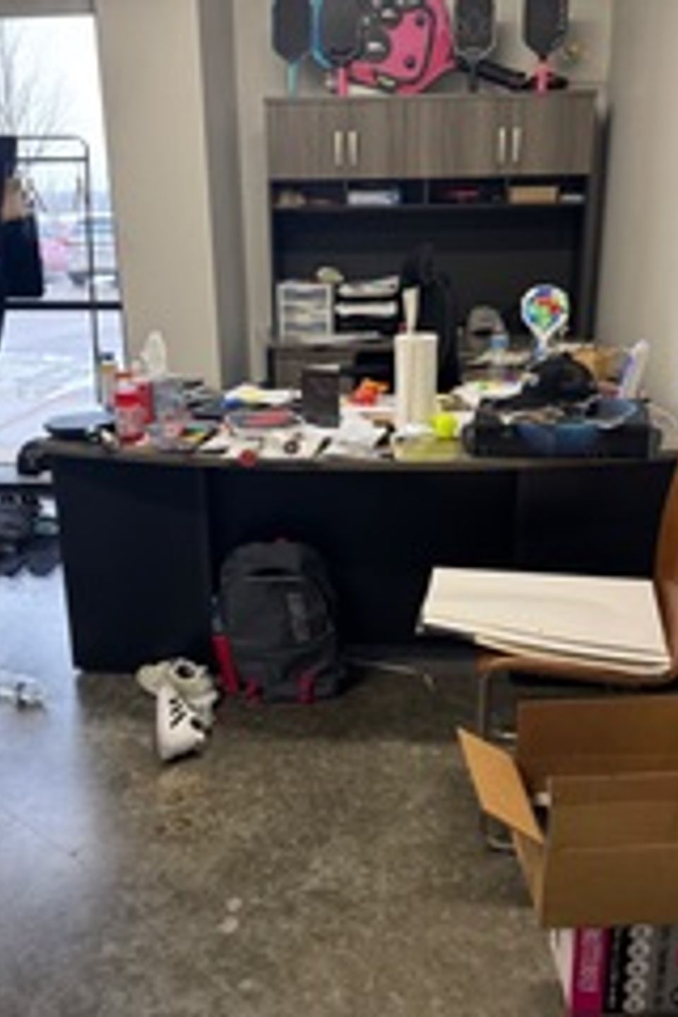 Organized Office Desk Before