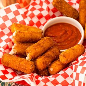 Fried mozzarella sticks