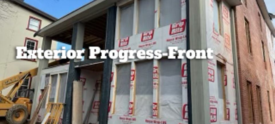 Exterior progress front 1