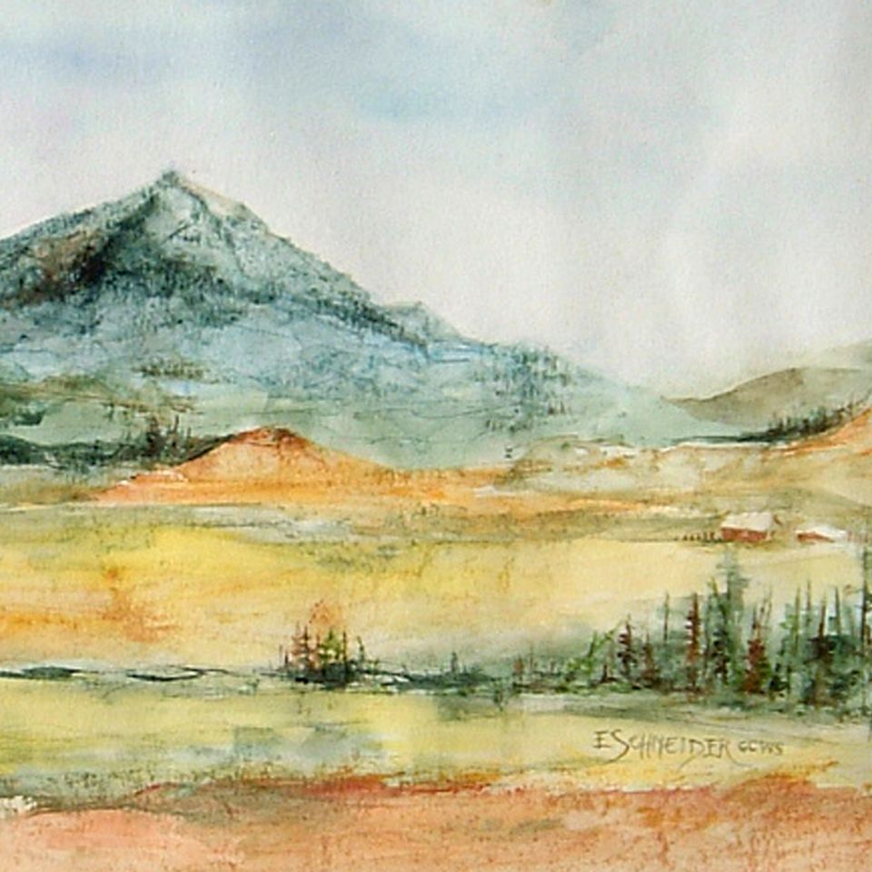 Valley farmland